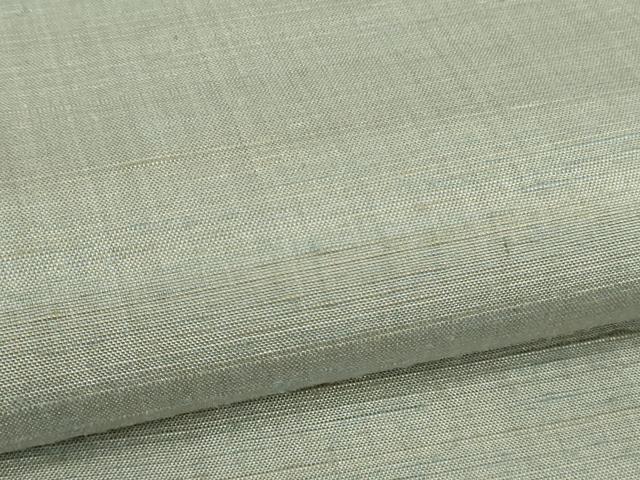 平和屋着物●極上 紅花紬 米沢 新田秀次 薄雲鼠色 逸品 DZAC0060kh6