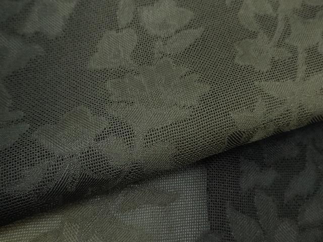 平和屋着物*極上 夏物 小紋 草花紋紗 暈し染め 間道 逸品 DZAC0097kh6