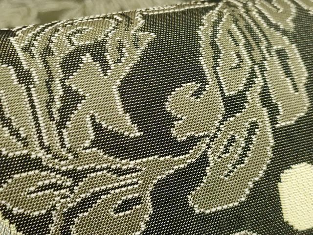 平和屋本店●最高級 人間国宝 北村武資 経錦 六通柄袋帯 蔓花華紋 金糸 蝋色地 逸品 DZAC0101kh6