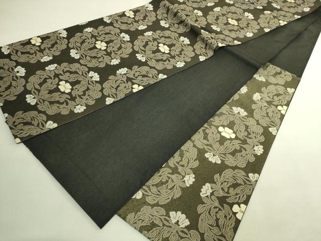 平和屋本店●最高級 人間国宝 北村武資 経錦 六通柄袋帯 蔓花華紋 金糸 蝋色地 逸品 DZAC0101kh6