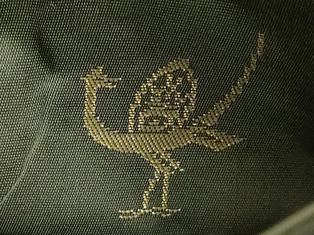 平和屋着物●極上 西陣 白綾苑大庭 六通柄袋帯 唐織 花鳥文 金糸 逸品 DZAC0108kh6