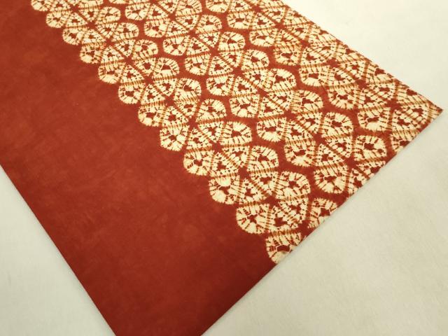 平和屋本店●極上 九寸名古屋帯 茜染 間道 綿 逸品 DZAC0118kh6