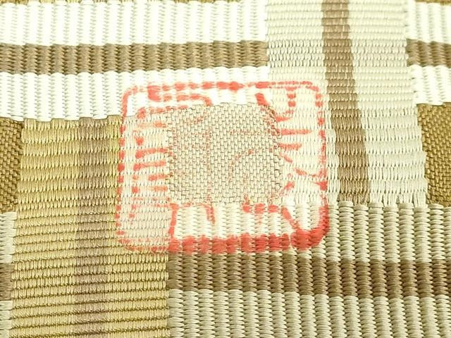 平和屋本店●極上 伝統工芸士 曽根武勇 全通柄袋帯 吉野間道 逸品 DZAC0143kh6
