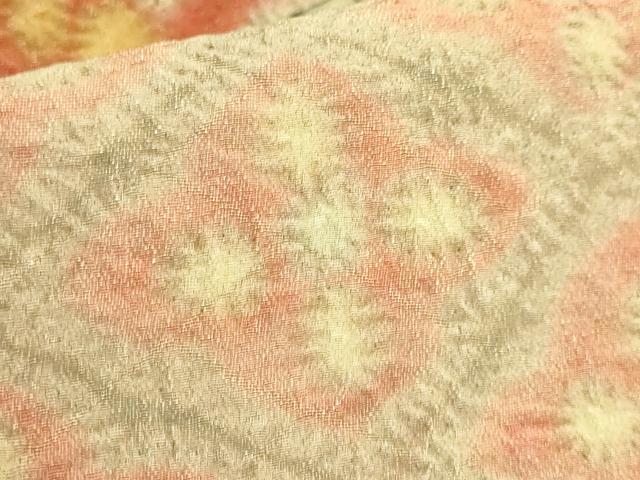 平和屋本店●極上 初代 久保田一竹 幻の辻が花 太鼓柄袋帯 金通し地 逸品 DZAC0146kh6