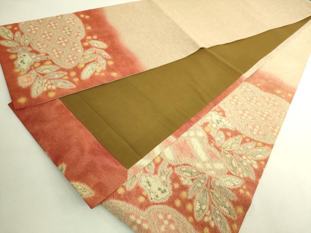 平和屋本店●極上 初代 久保田一竹 幻の辻が花 太鼓柄袋帯 金通し地 逸品 DZAC0146kh6