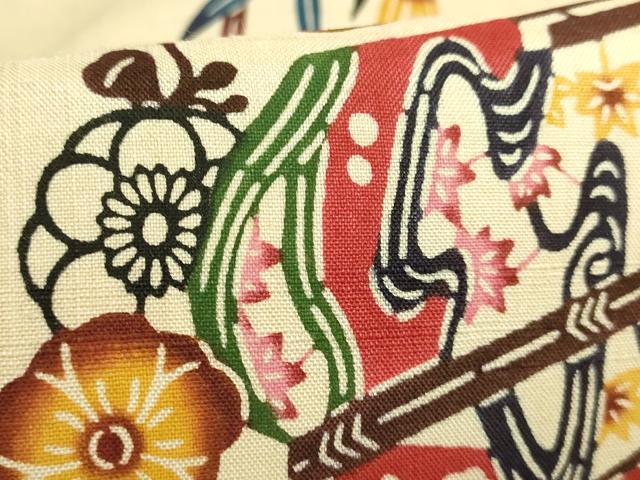 平和屋本店*最高級 夏物 城間栄順・城間栄喜・城間栄市 本場琉球紅型 九寸名古屋帯 琉藍 染と織 小千谷織物 証紙付き 逸品 DZAC0148kh6