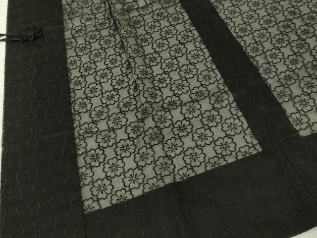 平和屋本店∞極上 本加賀友禅作家 柿本市郎監修 道中着 スリーシーズン 春夏秋 塵除け ロング丈 オーガンジー 反端付き 逸品 DZAC0151kh6