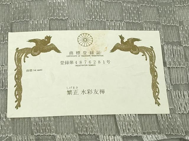 平和屋着物∞極上 道中着 スリーシーズン 春夏秋 塵除け ロング丈 水彩友禅 繁正 オーガンジー 証紙・反端付 逸品 DZAC0156kh6