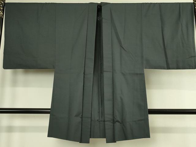 平和屋着物●極上 男性 工芸染織 むら田 羽織 単衣 ぜんまい紬 綾織 たとう紙付き 逸品 DZAC0167kh6