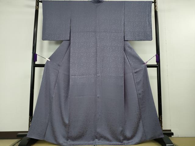 平和屋本店●極上 創業280年 誉田屋源兵衛 色無地 鳳凰花唐草地紋 濃い紅掛空色 鈴乃屋扱い 逸品 DZAC0201kh6