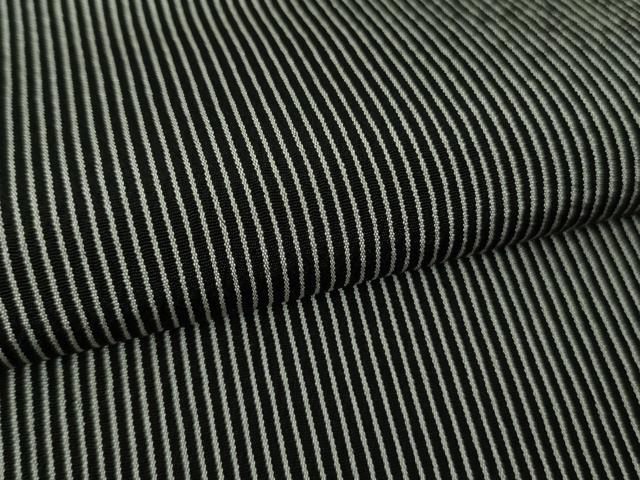 平和屋本店▽極上 男性 お召 単衣 万筋 黒×灰色 逸品 DZAC0214kh6