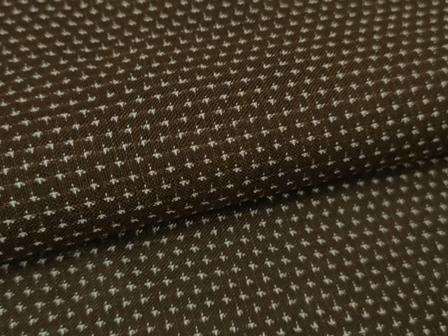 平和屋本店*極上 夏物 男性 本塩沢 夏塩沢 キングサイズ 蚊絣 黒茶色地 逸品 未使用 DZAC0217kh6