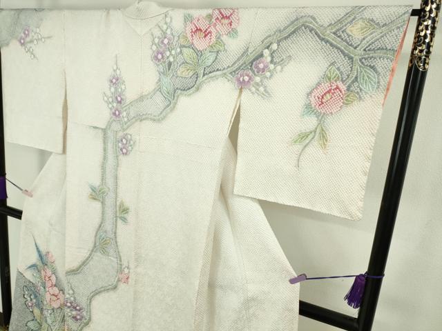平和屋本店●極上 名門 藤娘きぬたや・総絞り 伊藤卓夫 訪問着 枝花文 暈し染め 逸品 未使用 DZAC0233kh6