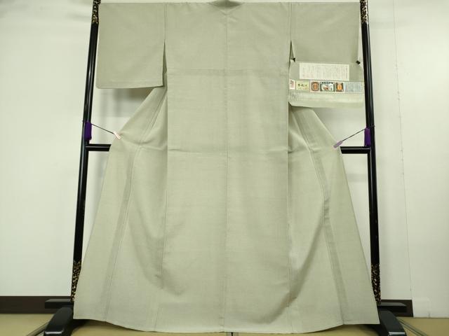 平和屋本店▽極上 本塩沢 単衣 伝統工芸士 宮田俊夫 武田清三郎 74山 十字絣 宮田織物謹製 証紙付き 逸品 DZAC0241kh6