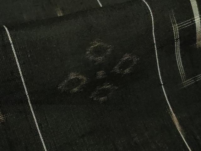平和屋本店*極上 夏物 国指定重要無形文化財 本場久米島紬 夏久米島 手織 逸品 DZAC0244kh6