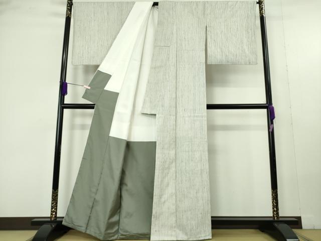 平和屋本店●極上 米沢 新田英行 真綿手引紬 虹彩 証紙付き 逸品 DZAC0250kh6