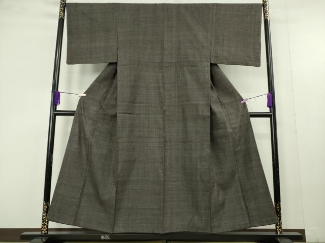 平和屋本店●極上 男性 本場結城紬 重要無形文化財 100亀甲 総詰め 逸品 DZAC0252kh6