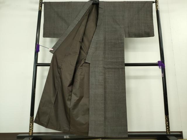 平和屋本店●極上 男性 本場結城紬 重要無形文化財 100亀甲 総詰め 逸品 DZAC0252kh6