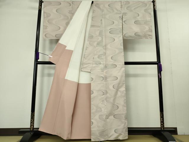 平和屋本店●極上 白泥染の第一人者・絣の魔術師 恵積五郎 本場大島紬 恵大島織物謹製 白恵色泥 川面の春 証紙付き 逸品 DZAC0256kh6