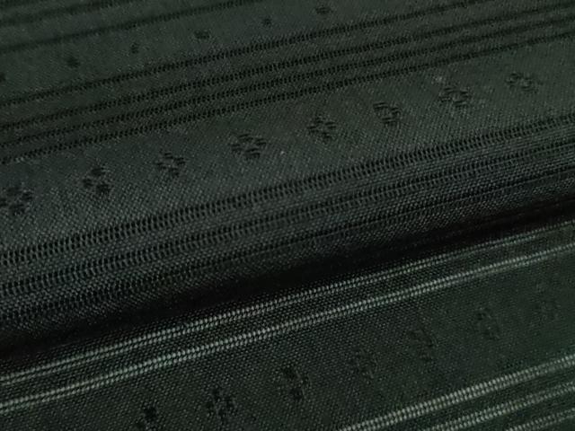 平和屋本店*極上 夏物 男性 琉球古代織 首里花織 絽入り 新垣斉子 染め織り 季時 濃い青褐色地 証紙付き 逸品 DZAC0258kh6