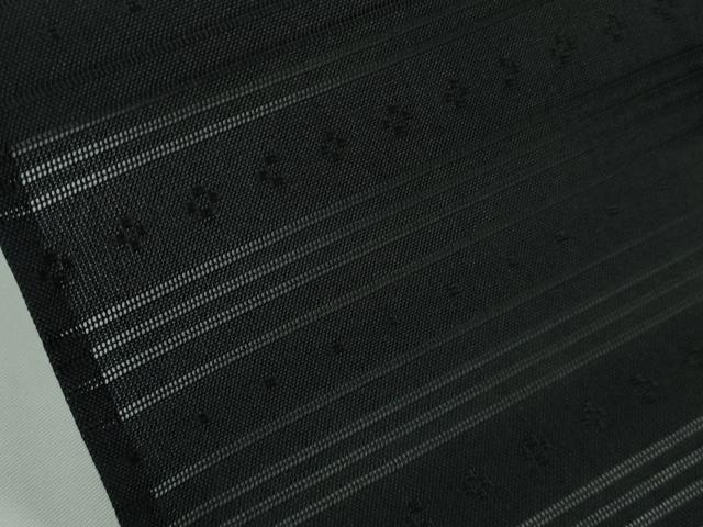 平和屋本店*極上 夏物 男性 琉球古代織 首里花織 絽入り 新垣斉子 染め織り 季時 濃い青褐色地 証紙付き 逸品 DZAC0258kh6