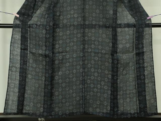 平和屋本店*極上 夏物 重要無形文化財 本場宮古上布 苧麻 菱文 逸品 DZAC0272kh6