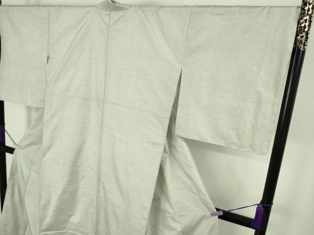 平和屋本店●極上 本場大島紬 白大島 100亀甲 総詰め 反端付き 逸品 未使用 DZAC0275kh6