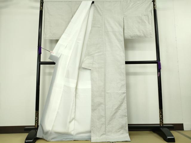 平和屋本店●極上 本場大島紬 白大島 100亀甲 総詰め 反端付き 逸品 未使用 DZAC0275kh6