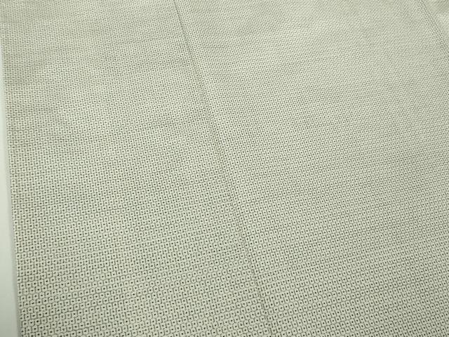 平和屋本店●極上 本場大島紬 白大島 100亀甲 総詰め 反端付き 逸品 未使用 DZAC0275kh6