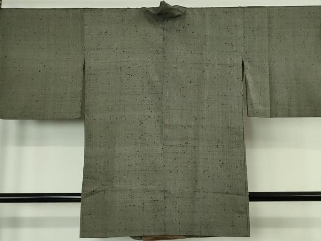 平和屋着物∞希少 ざざんざ織 単衣 道中着 ロング丈 逸品 DZAC0293kh6