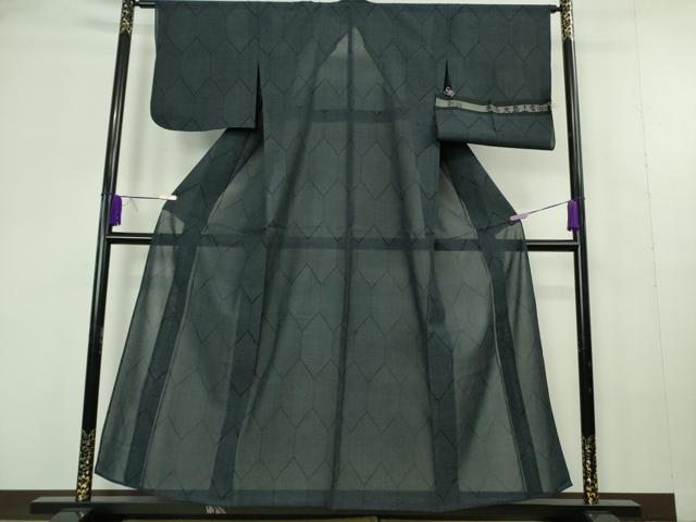 平和屋本店*極上 夏物 東郷織物謹製 本場大島上布 160亀甲 加納別誂 反端付き 逸品 DZAC0295kh6