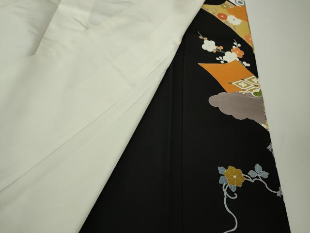 平和屋本店●極上 創業460年・千總 黒留袖 駒刺繍 鳳凰吉祥花文 金彩 逸品 未使用 DZAC0308kh6