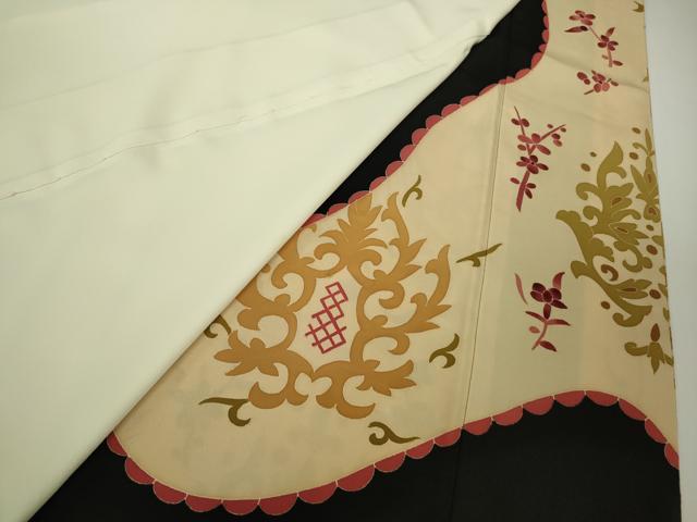 平和屋本店●極上 本加賀友禅作家 木村雨山 黒留袖 刺繍 鳳凰 金糸 逸品 DZAC0336kh6