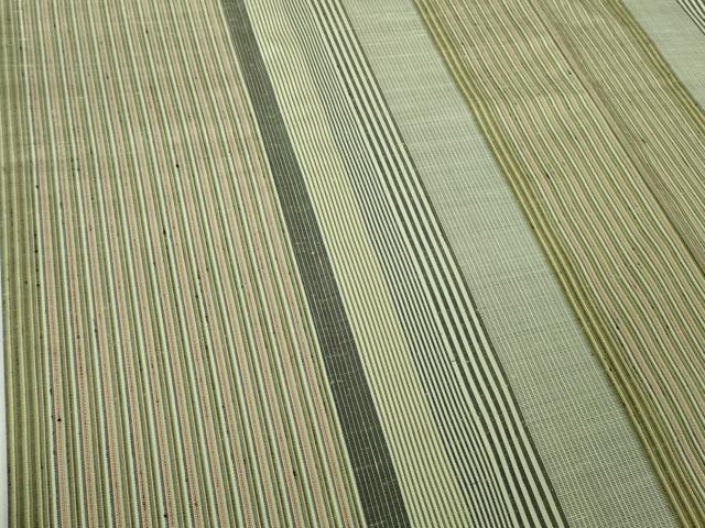 平和屋本店●極上 能州紬 絲藝苑 上島洋山 間道 ますいわ屋扱い 逸品 DZAC0386kh6
