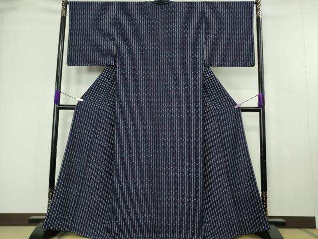平和屋本店●極上 藍造り国選定無形文化財 藍師・佐藤昭人 堤悌一 小糸太郎 小紋 型染 さが美扱い 認定証付き 逸品 未使用 DZAC0392kh6
