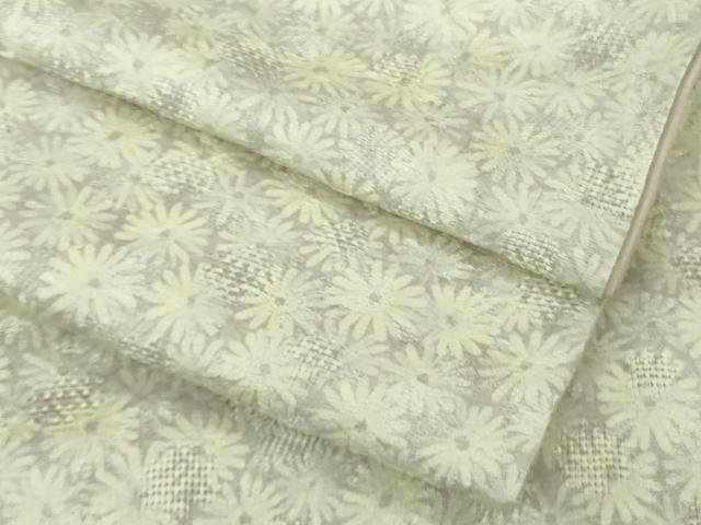 平和屋着物●極上 小紋 お召地 菊尽くし ロング丈 逸品 DZAC0400kh6