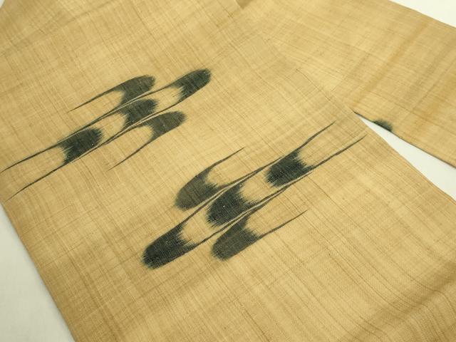 平和屋本店*極上 夏物 芭蕉布 手積み芭蕉糸100% 九寸名古屋帯 絣絵 逸品 DZAC0445kh6