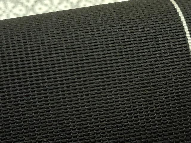 平和屋着物*極上 夏物 本場筑前博多織 八寸名古屋帯 森博多織 格子 黒地 証紙付き 逸品 未使用 DZAC0455kh6