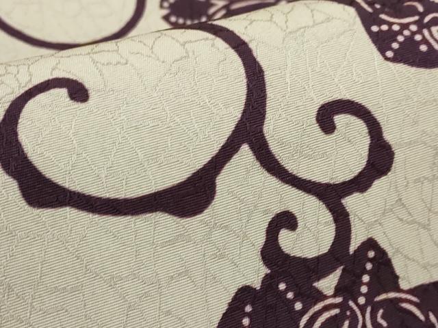 平和屋着物●極上 竺仙鑑製 根橋秀治 九寸開き名古屋帯 花唐草 逸品 DZAC0465kh6