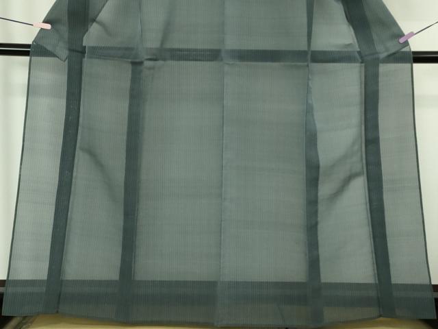 平和屋本店*極上 夏物 本場琉球絣 夏琉球 手おり 桃原厚吉作 濃い鉄御納戸色地 証紙付き 逸品 DZAC0509kh6