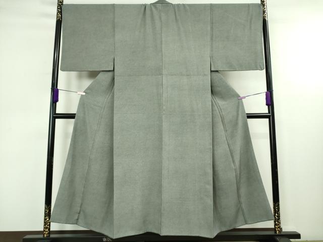 平和屋本店●極上 男性 銀座もとじ 小紋師 藍田正雄 江戸小紋 行儀 羊羹色×白鼠色 たとう紙・反端付き 逸品 DZAC0516kh6