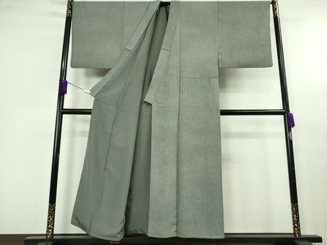平和屋本店●極上 男性 銀座もとじ 小紋師 藍田正雄 江戸小紋 行儀 羊羹色×白鼠色 たとう紙・反端付き 逸品 DZAC0516kh6