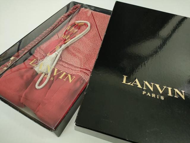 平和屋本店●極上 振袖・長襦袢(無双仕立て・半衿刺繍)・袋帯・帯揚げ・帯締め(LANVIN)セット 刺繍 花蝶文 黒地 銀彩 逸品 DZAC0519kh6