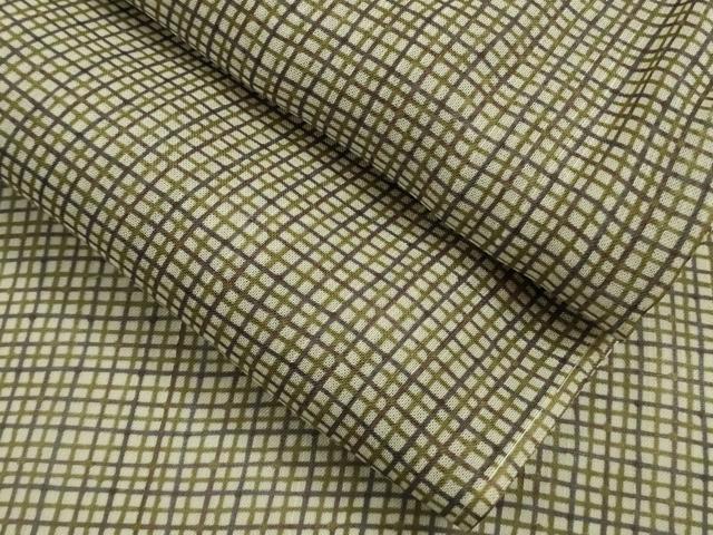 平和屋本店*極上 夏物 本塩沢 夏塩沢 格子 高島屋扱い 逸品 未使用 DZAC0589kh6