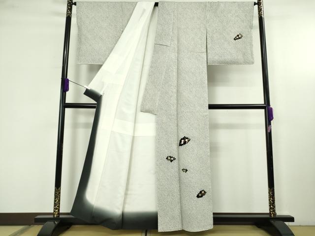 平和屋本店●極上 京都の和装業の老舗一門 千切屋 本疋田絞り 訪問着 刺繍 吉祥花文 金彩 高島屋扱い 逸品 DZAC0599kh6