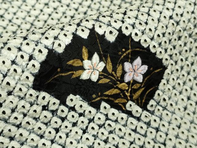 平和屋本店●極上 京都の和装業の老舗一門 千切屋 本疋田絞り 訪問着 刺繍 吉祥花文 金彩 高島屋扱い 逸品 DZAC0599kh6