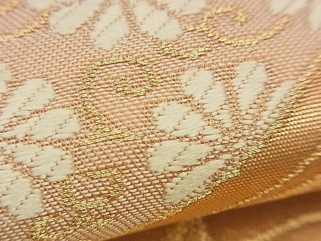 平和屋着物■六通柄袋帯 唐織 流水吉祥文 金糸 逸品 n-ea0240