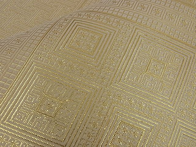 平和屋着物■佐賀錦 六通柄袋帯 道長吉祥文 金糸 逸品 n-ea0267