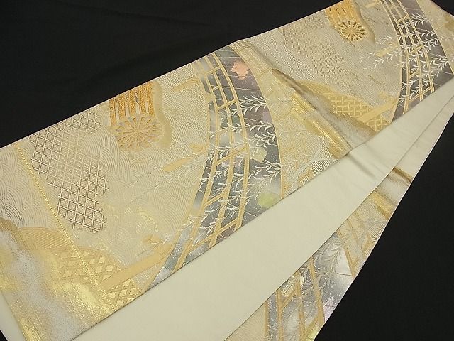 平和屋着物■六通柄袋帯 琳派 二重引箔 逸品 n-ea0321