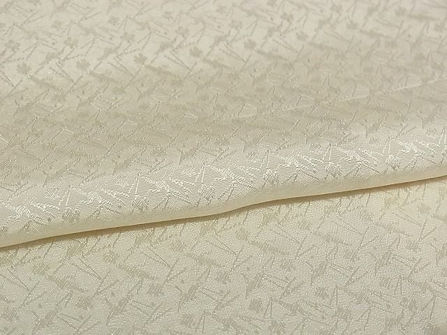 平和屋着物■長襦袢 袷 草花地紋 正絹 逸品 B-ey2802